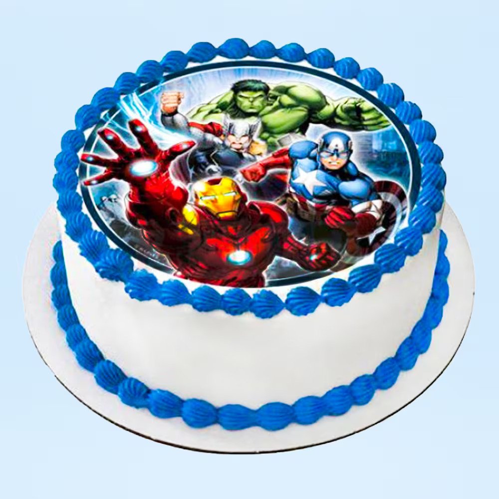 Avengers cake in 2 tier - Decorated Cake by Sweet Mantra - CakesDecor