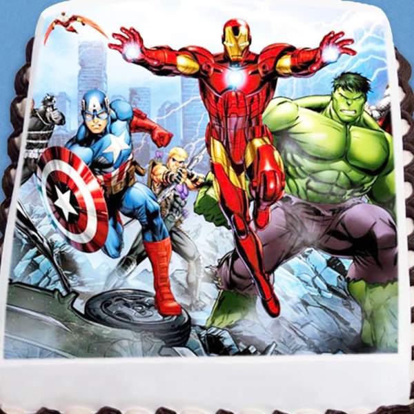 Avengers Cakes Square