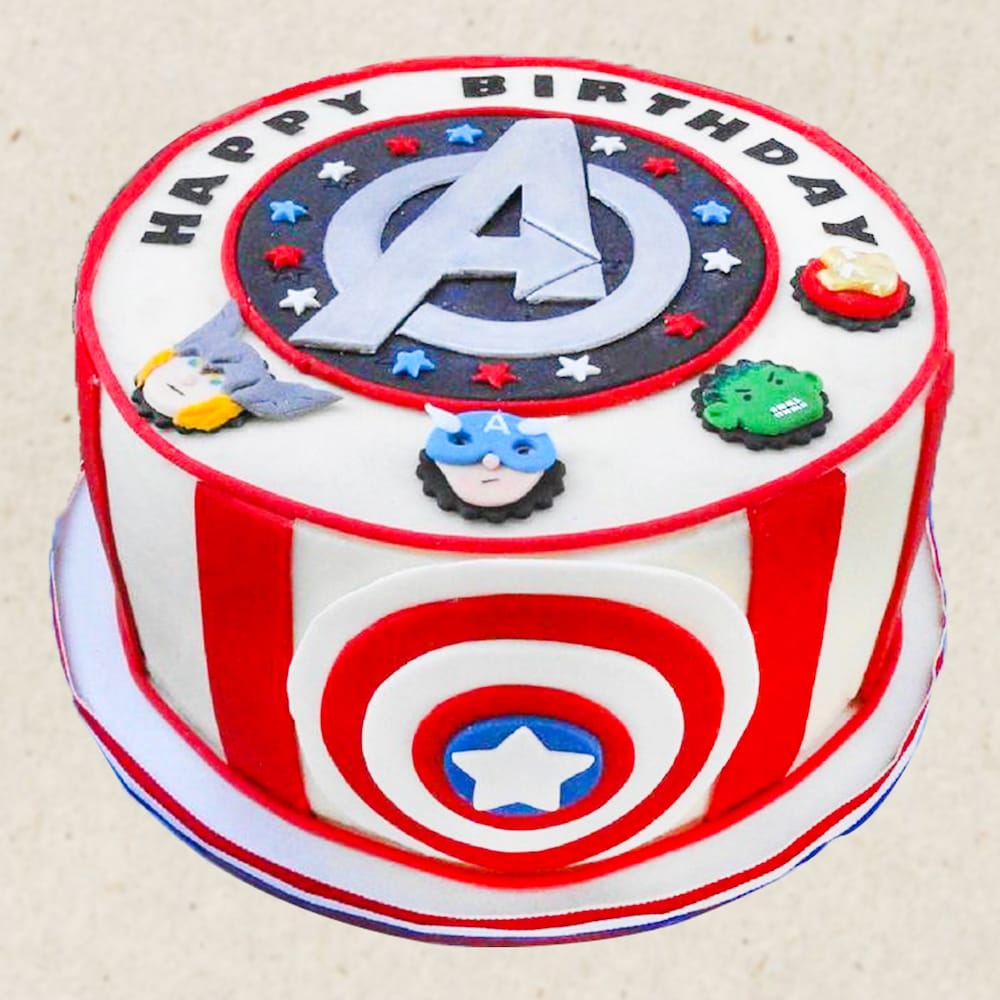 Avengers Fondant Cake