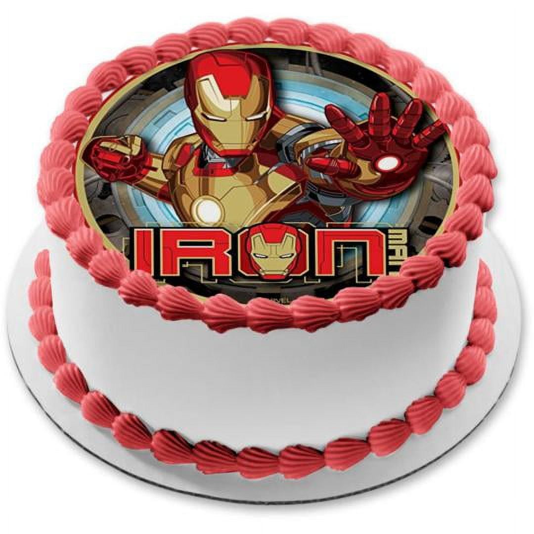 Avengers Iron man cake. - Decorated Cake by Jojo❤️❤️❤️ - CakesDecor